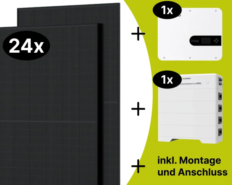 Photovoltaikanlage komplettes Paket mit Solarmodule und Wechselrichter und Speicher